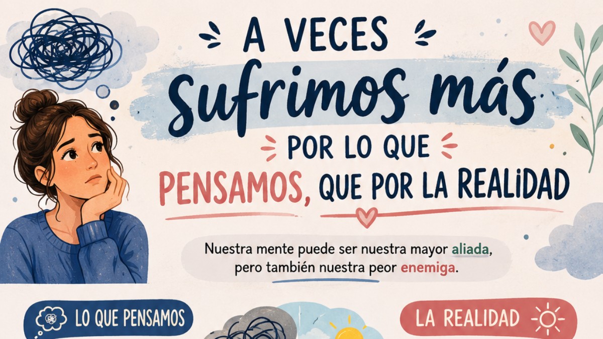 A veces se sufre más por el pensamiento que por la realidad